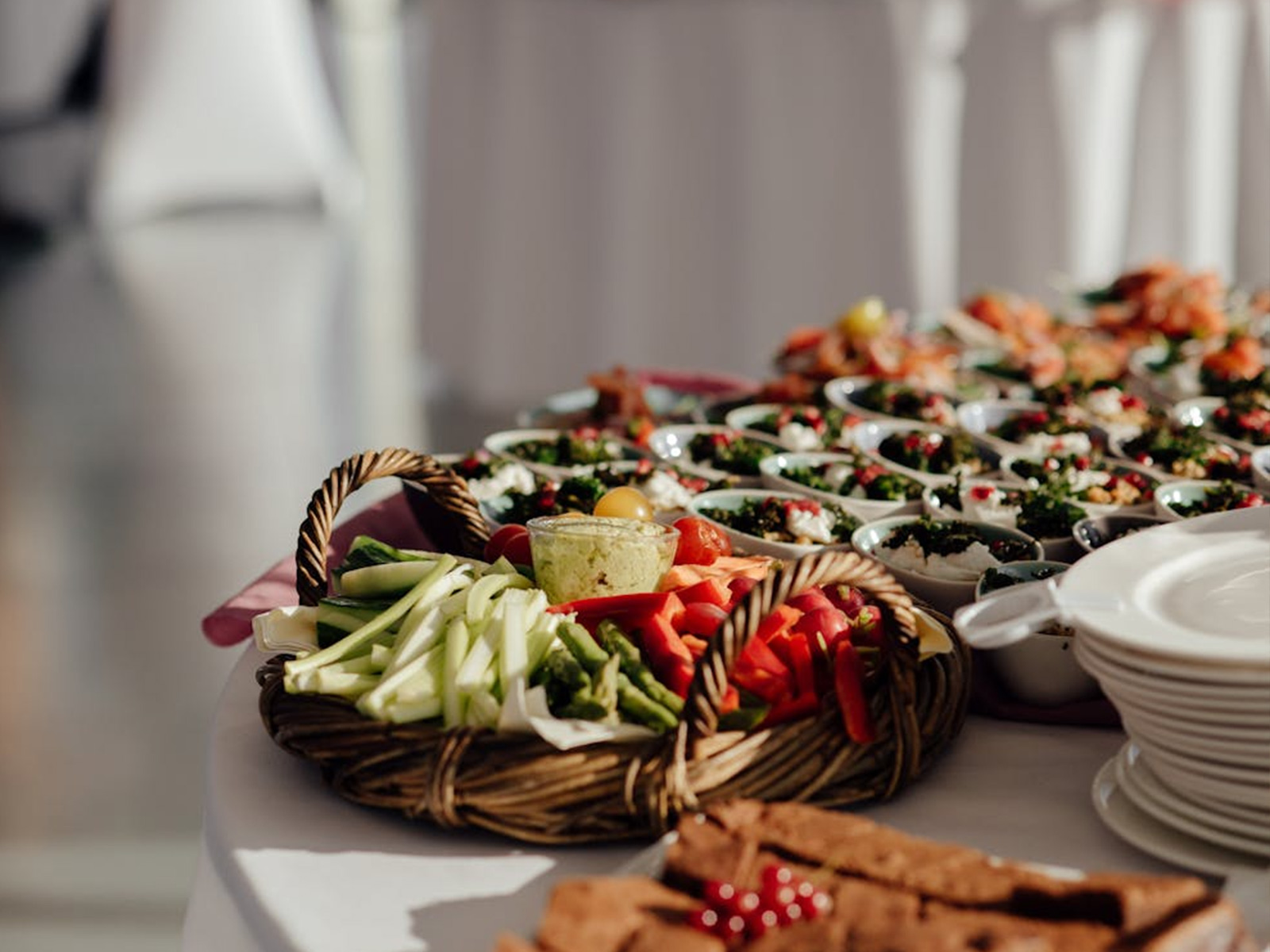 Restaurant food showing unsold meals