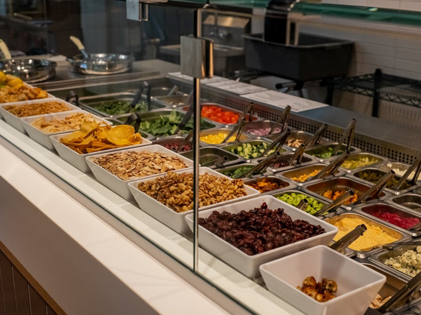 Restaurant food showing unsold meals