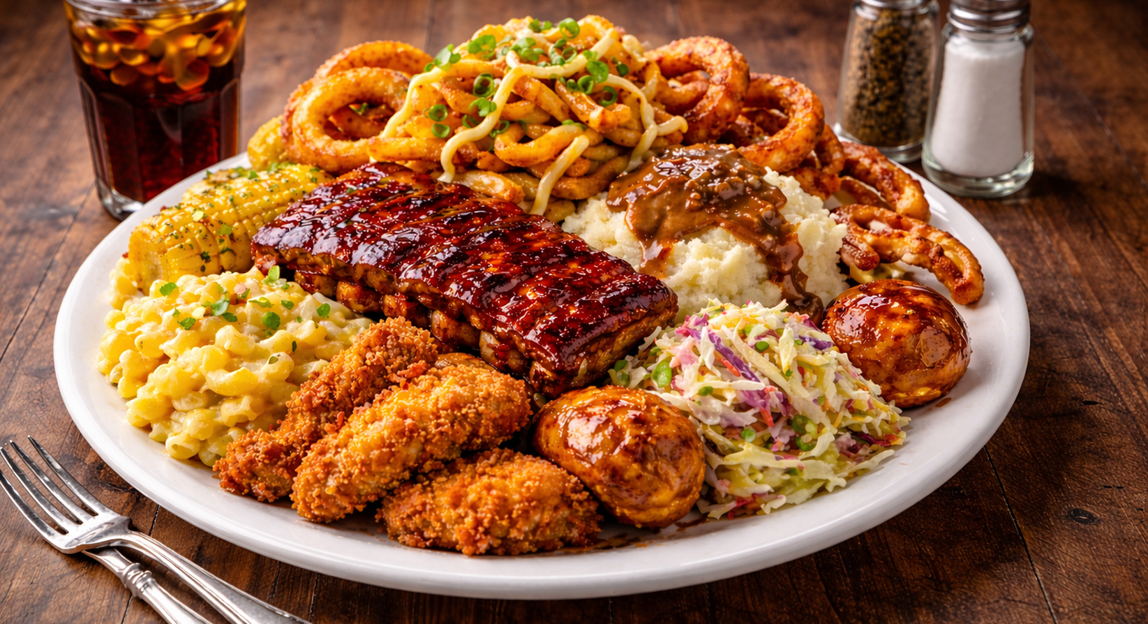 All you can eat buffet plate at a Dubai restaurant