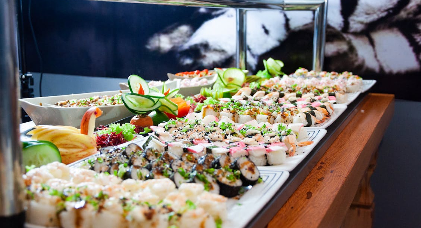 Restaurant buffet counter in Dubai for lunch and dinner buffet