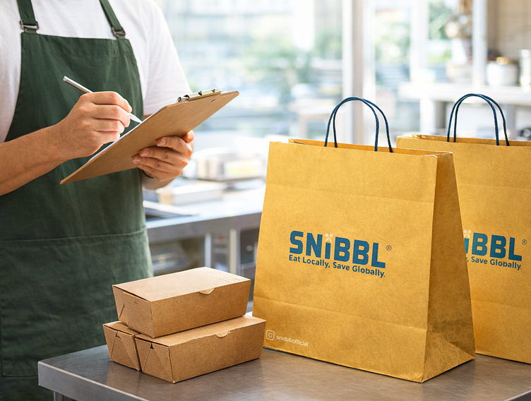 restaurant surplus food being sold with Snibbl