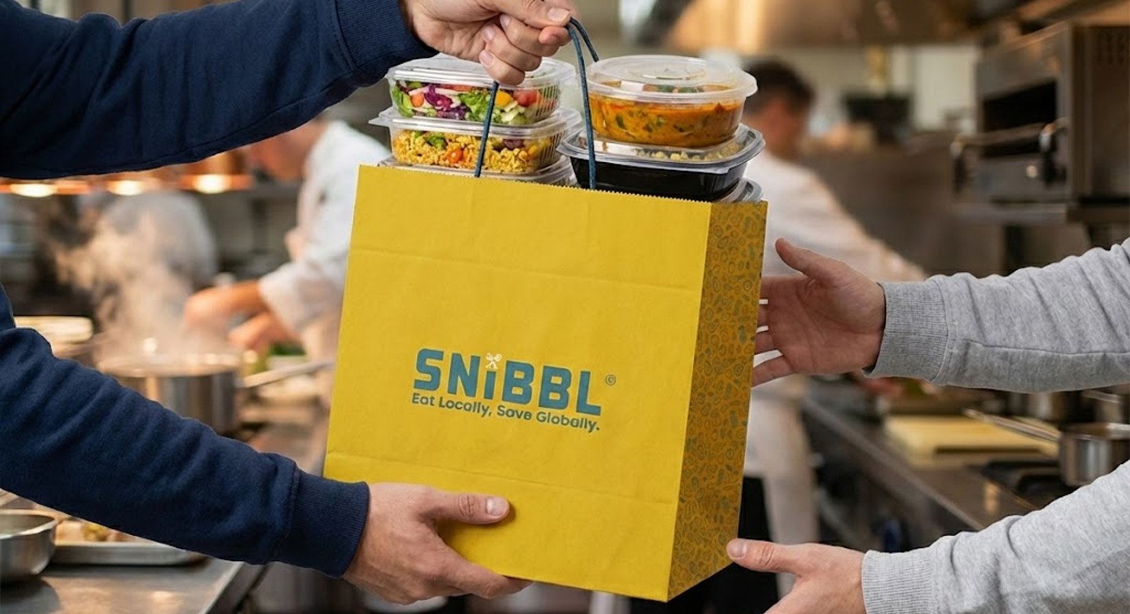 Snibbl surplus food bag helping reduce buffet food waste in Dubai